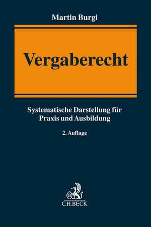 Vergaberecht de Martin Burgi