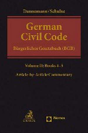 German Civil Code Volume II de Gerhard Dannemann