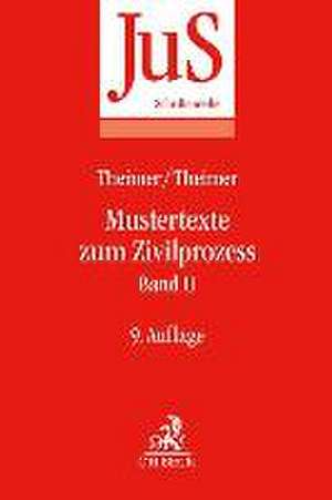 Mustertexte zum Zivilprozess Band II: Besondere Verfahren erster und zweiter Instanz, Relationstechnik de Otto Tempel