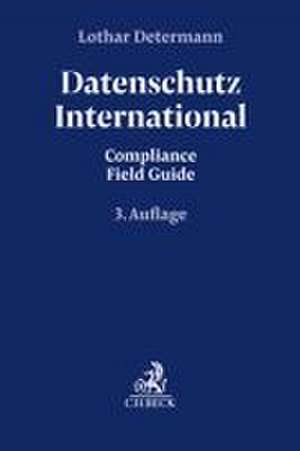 Datenschutz International de Lothar Determann