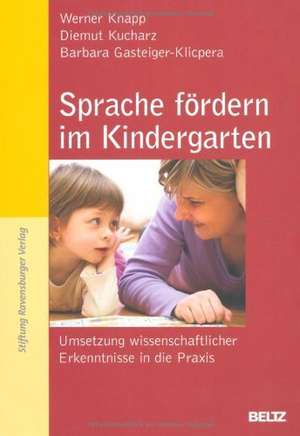 Sprache fördern im Kindergarten de Werner Knapp