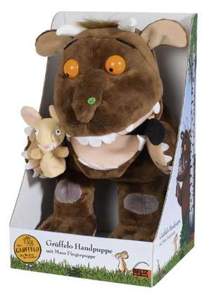 Grüffelo-Handpuppe mit Maus-Fingerpuppe Plüschtier de Axel Scheffler