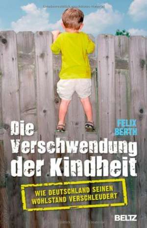 Die Verschwendung der Kindheit de Felix Berth