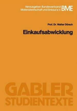 Einkaufsabwicklung de Walter Dörsch