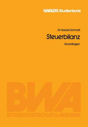 Steuerbilanz: Grundlagen de Harald Schmidt