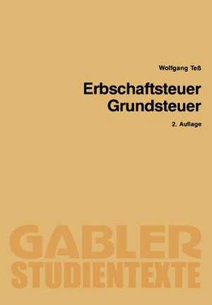 Erbschaftsteuer Grundsteuer de Wolfgang Teß