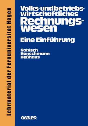 Volks- und betriebswirtschaftliches Rechnungswesen: Eine Einführung de Günter Gabisch