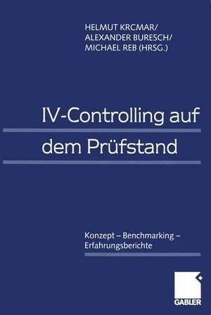 IV-Controlling auf dem Prüfstand: Konzept — Benchmarking — Erfahrungsberichte de Helmut Krcmar