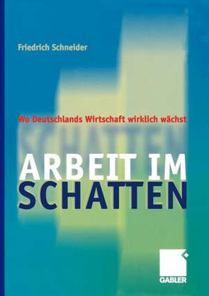 Arbeit im Schatten: Wo Deutschlands Wirtschaft wirklich wächst de Friedrich Schneider