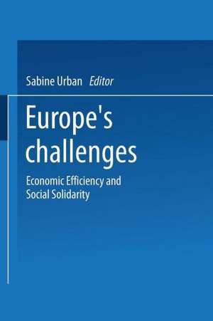 Europe’s Challenges: Economic Efficiency and Social Solidarity de Sabine Urban