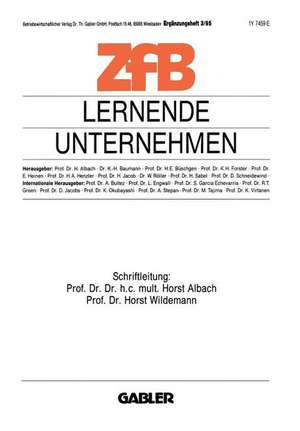 Lernende Unternehmen de Horst Albach