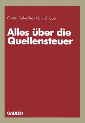 Alles über die Quellensteuer de Günter Dufke