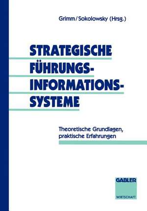 Strategische Führungsinformationssysteme: Theoretische Grundlagen, praktische Erfahrungen de Ulrich Grimm