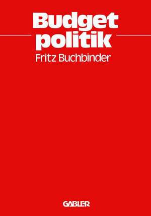 Budgetpolitik de Fritz Buchbinder