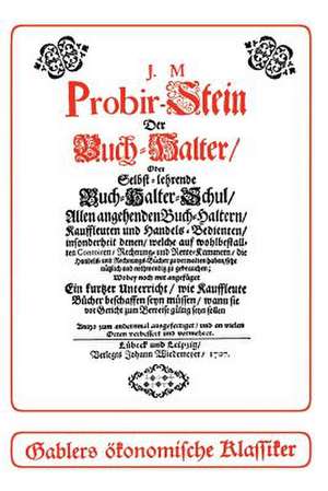 Probir-Stein der Buch-Halter de Paul Jacob Marperger