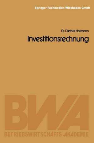 Investitionsrechnung de Diether Hofmann