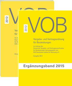 Paket VOB Gesamtausgabe 2012 + VOB Ergänzungsband 2015