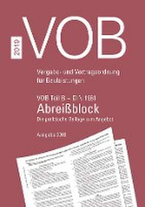 VOB Teil B - DIN 1961 - Abreißblock