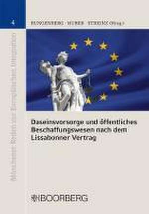 Daseinsvorsorge und öffentliches Beschaffungswesen nach dem Lissabonner Vertrag de Peter M. Huber