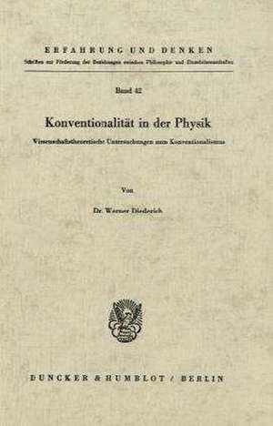 Konventionalität in der Physik de Werner Diederich