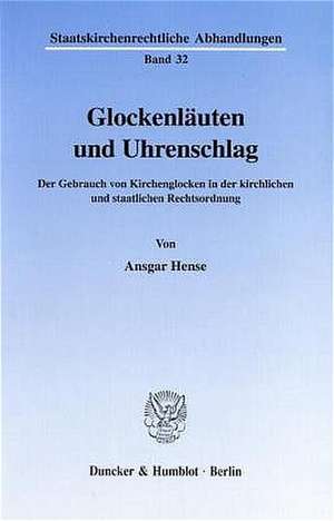 Glockenläuten und Uhrenschlag. de Ansgar Hense