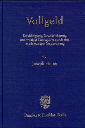 Vollgeld de Joseph Huber