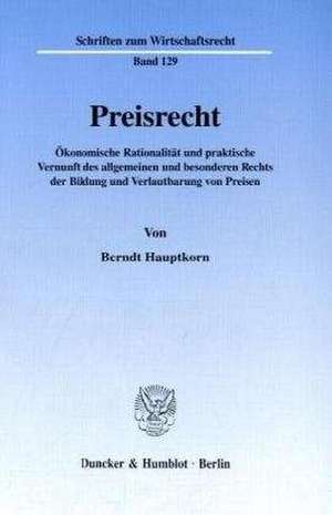 Preisrecht. de Berndt Hauptkorn