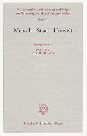 Mensch - Staat - Umwelt de Ivo Appel