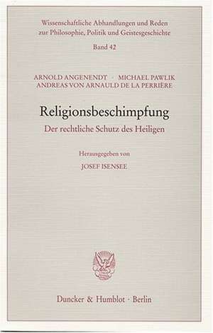 Religionsbeschimpfung. de Arnold Angenendt