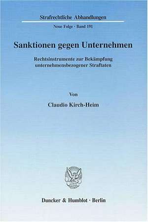 Sanktionen gegen Unternehmen de Claudio Kirch-Heim