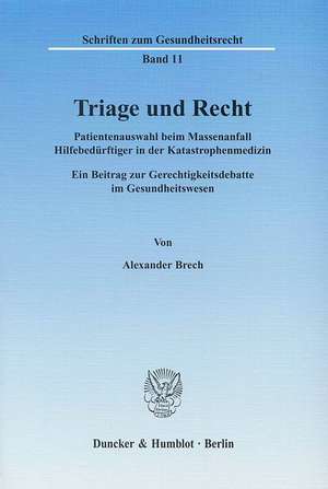 Triage und Recht. de Alexander Brech