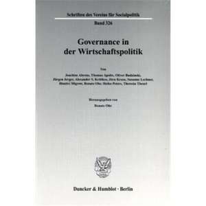 Governance in der Wirtschaftspolitik de Renate Ohr