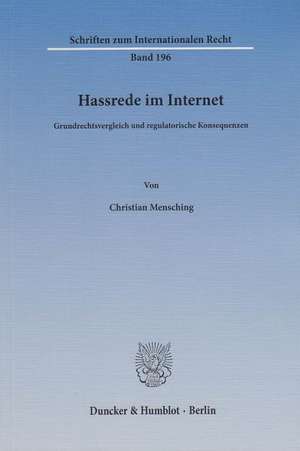 Hassrede im Internet de Christian Mensching