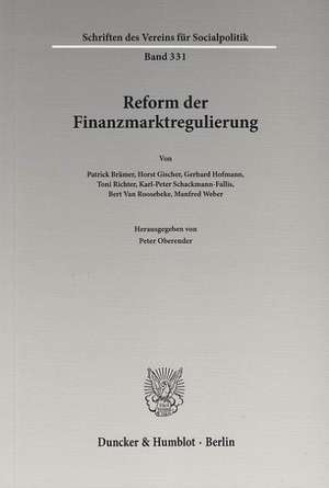 Reform der Finanzmarktregulierung de Peter Oberender