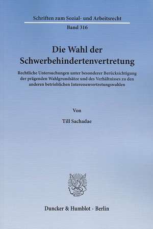 Die Wahl der Schwerbehindertenvertretung de Till Sachadae