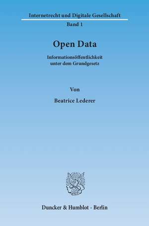 Lederer, B: Open Data