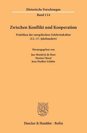 Zwischen Konflikt und Kooperation de Jan-Hendryk de Boer