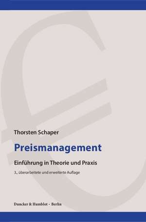 Preismanagement de Thorsten Schaper
