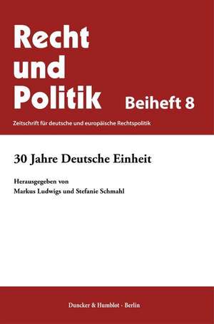 30 Jahre Deutsche Einheit. de Markus Ludwigs