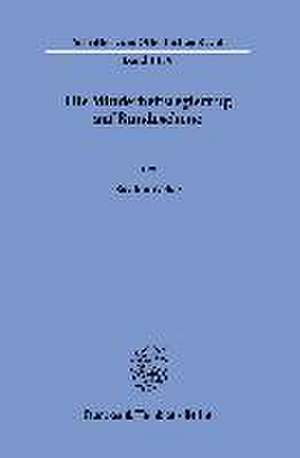 Die Minderheitsregierung auf Bundesebene de Bastian Weber