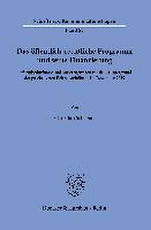 Das öffentlich-rechtliche Programm und seine Finanzierung. de Christian Schepers