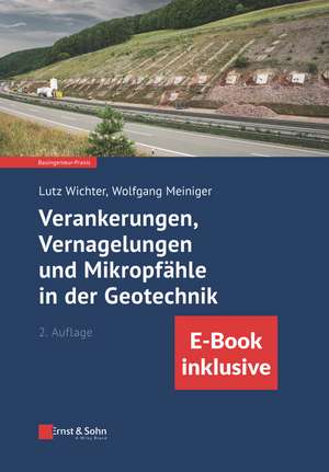 Verankerungen, Vernagelungen und Mikropfähle in der Geotechnik 2e (inkl. E–Book als PDF) de L Wichter