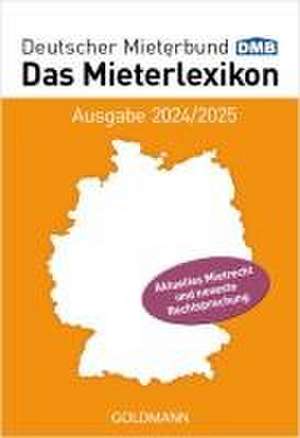 Das Mieterlexikon - Ausgabe 2024/2025 de Deutscher Mieterbund Verlag Gmbh