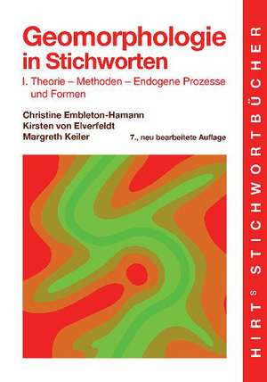 Geomorphologie in Stichworten I de Christine Embleton-Hamann