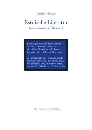 Estnische Literatur de Armin Hetzer