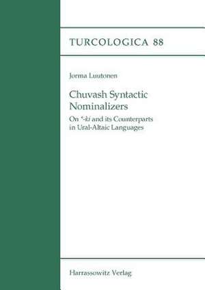 Chuvash Syntactic Nominalizers de Jorma Luutonen