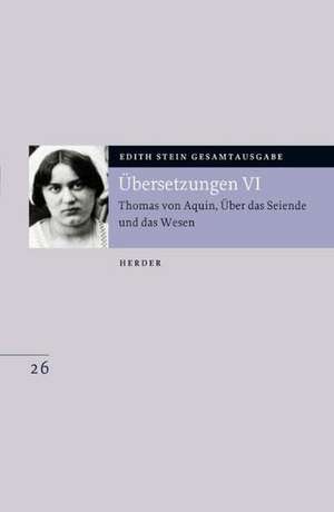 Übersetzung: Thomas von Aquin, Über das Seiende und das Wesen de Edith Stein