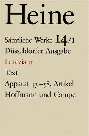 Lutezia II de Heinrich Heine