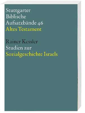 Studien zur Sozialgeschichte Israels de Rainer Kessler