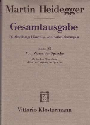 Martin Heidegger, Seminar: Vom Wesen Der Sprache de Ingrid Schüßler